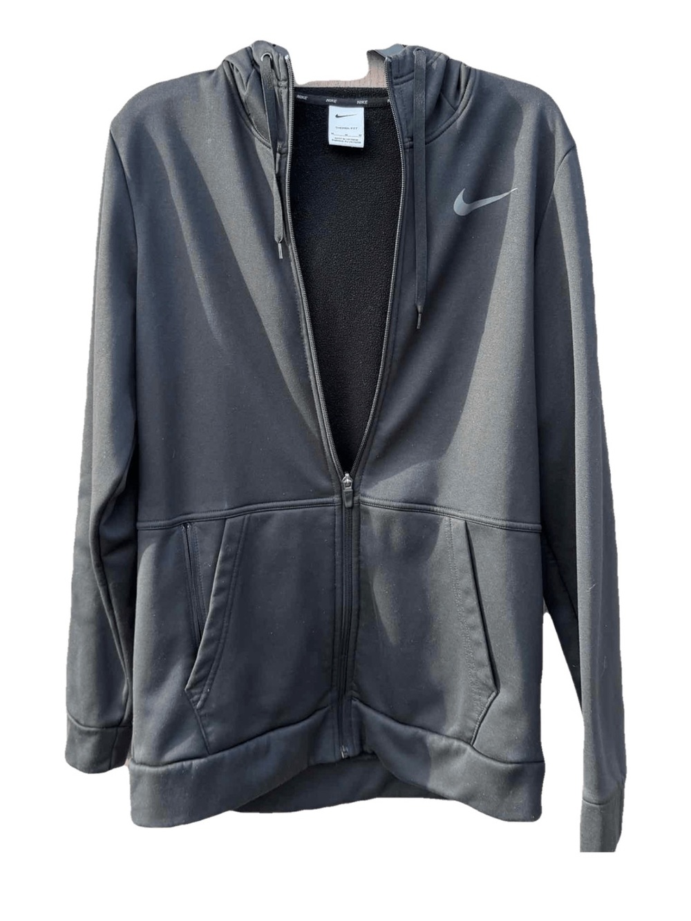 Nike Men’s Black Full-Zip Performance Hoodie Jacket